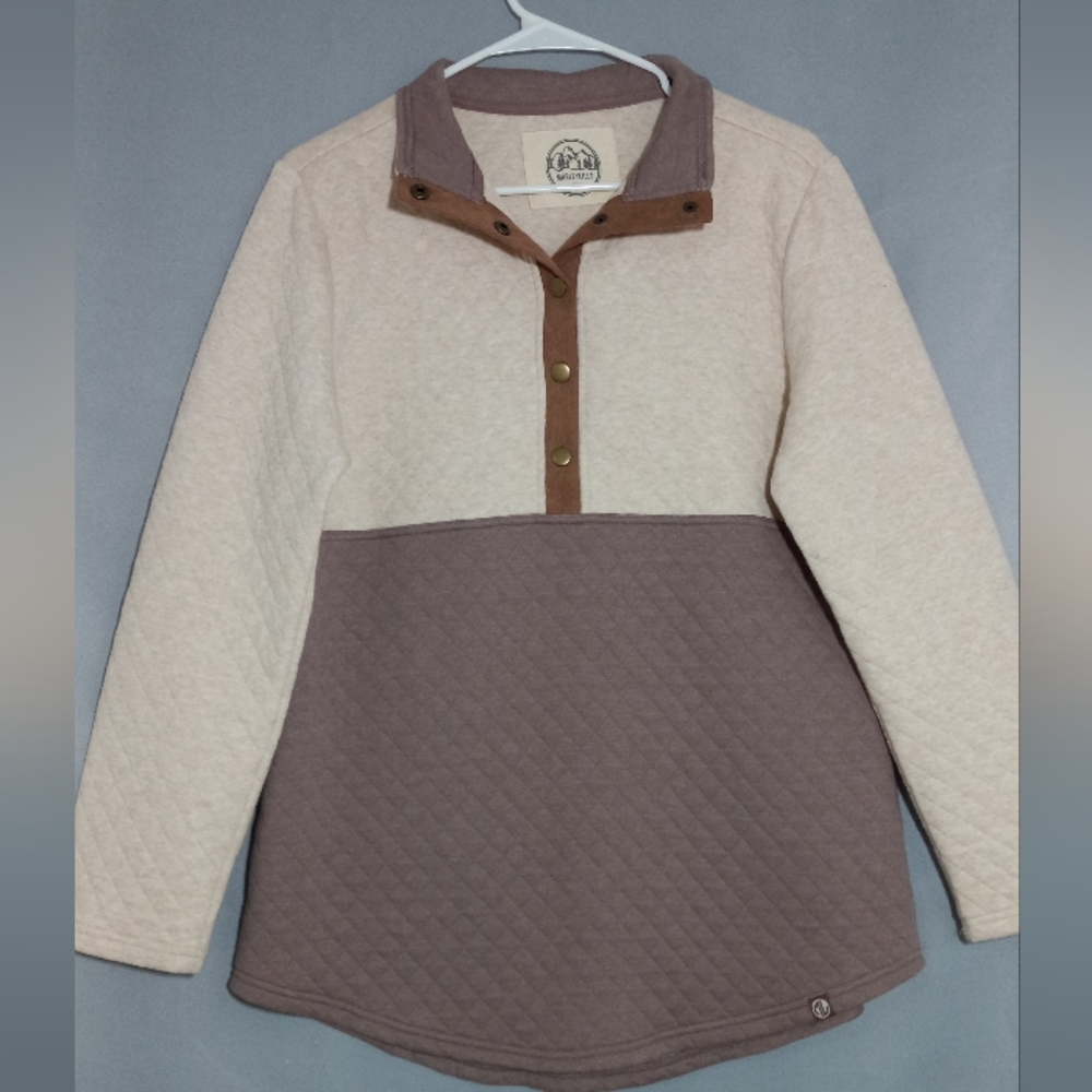 Marleylilly Cozy Two-Tone Quilted Women's Sweater
